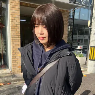 カラー yuumi/大濠🪷 顔周り/ハイトーンのヘアスタイル