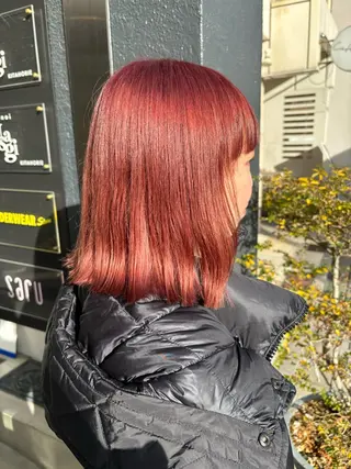 ミディアム 大西 柚羽のヘアスタイル