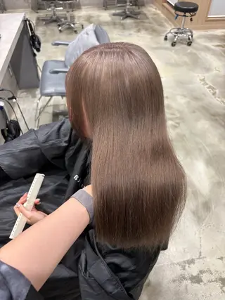 ロング カラー 新宿ハイトーン/ カットモデル/のりかのヘアスタイル