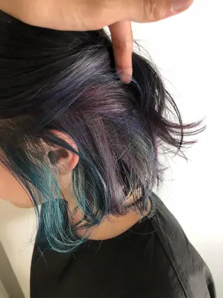 ミディアム カラー 原宿サロン代表 デザインカラー伊藤卓のヘアスタイル