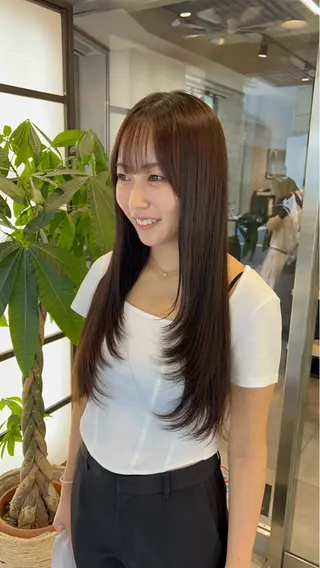 ロング 🌞レイヤー×カラー 前川那津美🌞のヘアスタイル