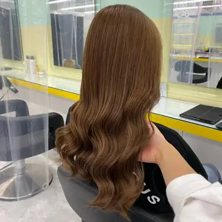 セミロング カラー ヘアアレンジ mai🍑暖色カラー /レイヤー💖のヘアスタイル