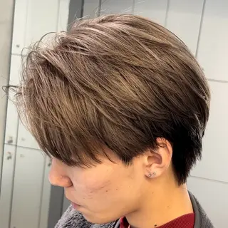 ミディアム カラー ヘアアレンジ メンズ fifth 石川 凪のヘアスタイル