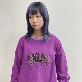 ミディアム カラー スギヤマ ショウゴのヘアスタイル