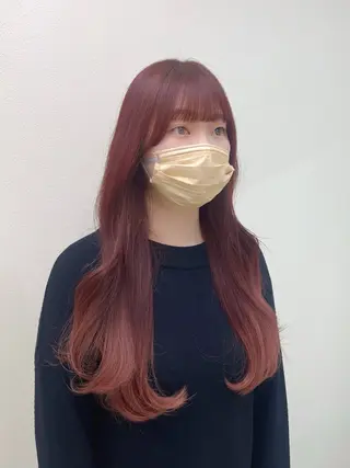 ロング カラー 中村 佳歩のヘアスタイル