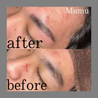 パーマ メンズ アイブロウ Mumu眉毛,ネイル モデル募集中🪄のネイルデザイン