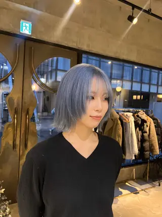 ショート カラー 赤みゼロ/透明感 カラー🌿KANTAのヘアスタイル