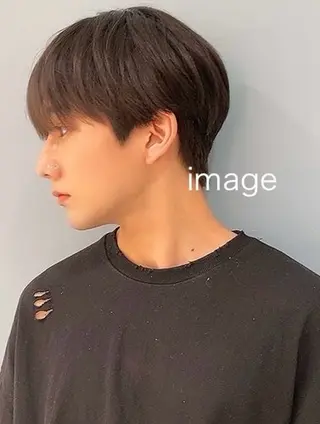 メンズ ショート/ボブ/顔周 りレイヤー/RINAのヘアスタイル