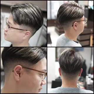 ショート カラー メンズ 中島 剛のヘアスタイル