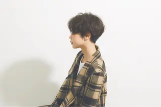 ショート パーマ 大石 さやかのヘアスタイル