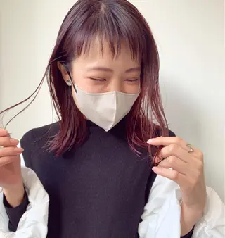 セミロング カラー KAWATOKO MISUZUのヘアスタイル