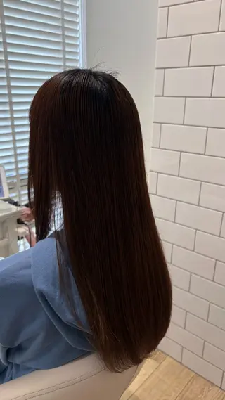 ロング カラー 似合わせ 顔周りYUUGAのヘアスタイル