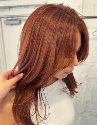 セミロング カラー ＊UNU＊ RICOのヘアスタイル