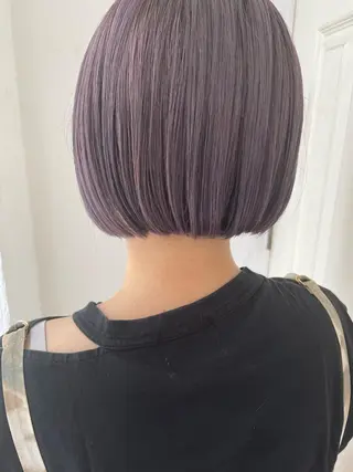 ミディアム カラー fio マナミのヘアスタイル