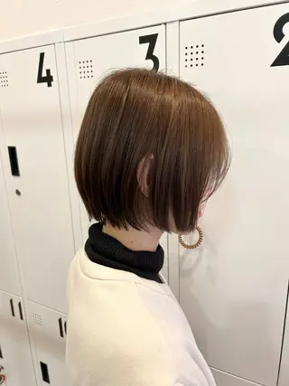 ショート ナカオ/酸性縮毛矯正 髪質改善/レイヤー/のヘアスタイル