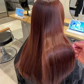 ロング カラー 💘韓国レイヤー上 品カラーruru💘のヘアスタイル