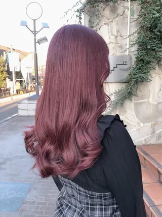 ロング カラー ヘアアレンジ 韓国ヘア 🦋KIRA🦋のヘアスタイル