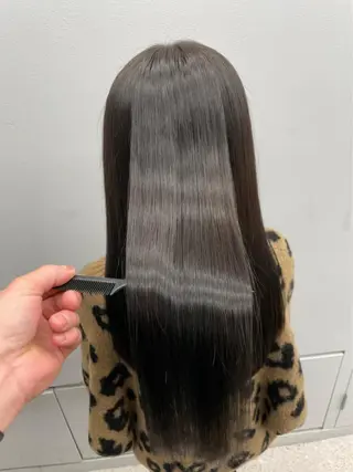セミロング 韓国風🤍 イワサキ　リコ🍒のヘアスタイル