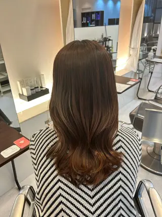 ミディアム ♡透明感/艶カラー /haruka♡のヘアスタイル