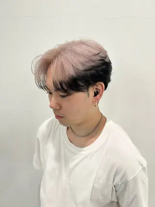 ショート カラー メンズ 韓国カット/ パーマ/KOTAのヘアスタイル