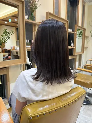 ミディアム Aimi🎀 浦安/じゅわっと暖色のヘアスタイル