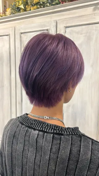 ショート メンズ アオバ / ハイトーンカラーのヘアスタイル