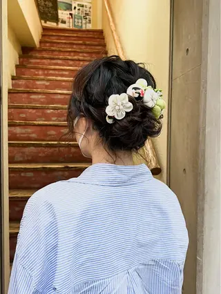 ショート カラー ヘアアレンジ 「sumi」 AMIのヘアスタイル