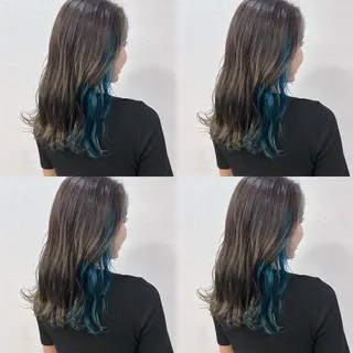 セミロング 河口 友里のヘアスタイル