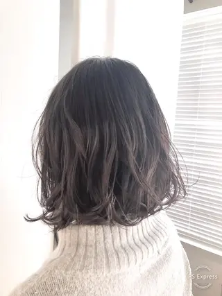 ミディアム カラー ヘアアレンジ レイヤー×ヘッドスパ *保田遥*のヘアスタイル