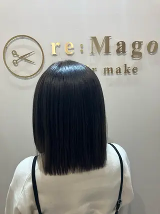 セミロング カラー ヘアアレンジ キッズ 横浜関内髪質改善 re:Magoのヘアスタイル