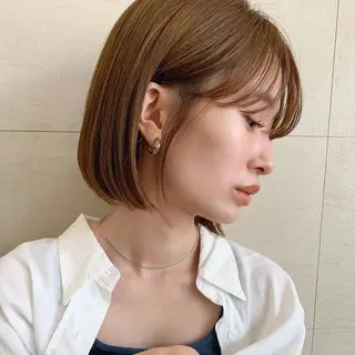 ショート カラー 🌱小顔ヘア/ボブ ミディアム/双葉🌱のヘアスタイル