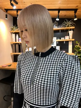 ミディアム カラー 🧸艶々韓国ヘア 🧁mizunaのヘアスタイル