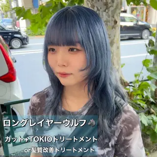 ロング カラー ボブカットモデル 募集中　ukaのヘアスタイル
