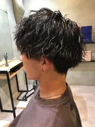 パーマ メンズ メンズサロン アソビ元町のヘアスタイル