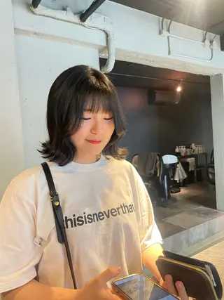 ショート 透明感・美髪 monsoワニベユナのヘアスタイル