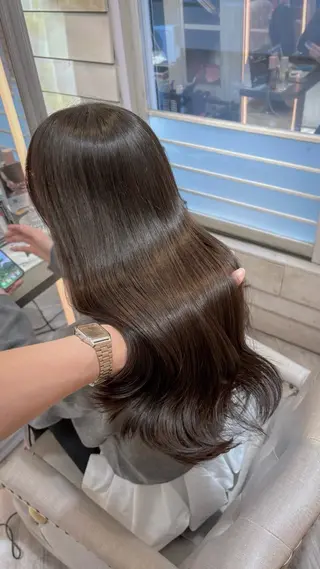 ロング カラー グレージュ|くすみ× 透明感|kazutoのヘアスタイル