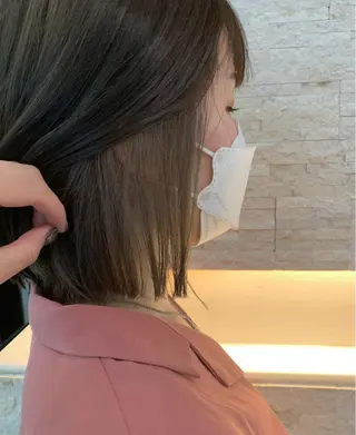 ミディアム カラー ✄折橋 彩花🐶🍑のヘアスタイル
