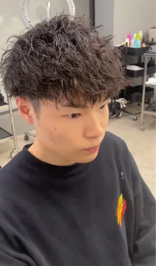 ショート パーマ メンズ メンズ専門サロン wokeのヘアスタイル
