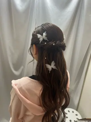 ヘアアレンジ エクステ・セット 専門店Sleekのヘアスタイル