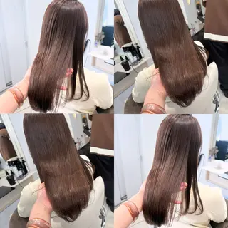 セミロング カラー カジュアルを女っぽく 𝗮𝘆𝗮𝗰𝗼のヘアスタイル