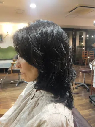 ミディアム パーマ ASAKO ✴︎アメリシュシュのヘアスタイル