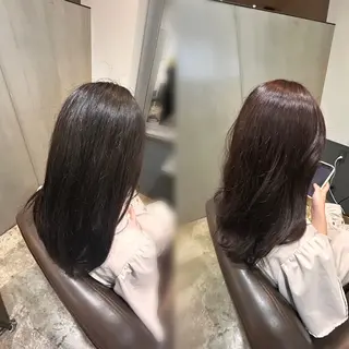 セミロング lane HAIR 千聖🦅🖤のヘアスタイル