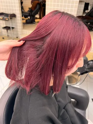 ミディアム カラー 💖札幌カラー 指名No.1💖玲奈のヘアスタイル