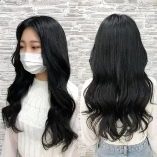 ミディアム カラー 韓国ヘア🤍髪質改善 🇰🇷AKANEのヘアスタイル