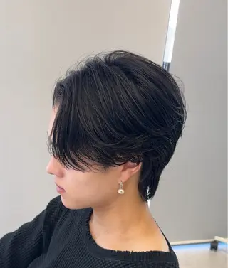 ミディアム パーマ メンズ ハクヤ心斎橋 パーマ/縮毛矯正のヘアスタイル