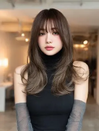 セミロング 生艶髪＆レイヤー🔔 渋谷お薦めNo.1✨のヘアスタイル