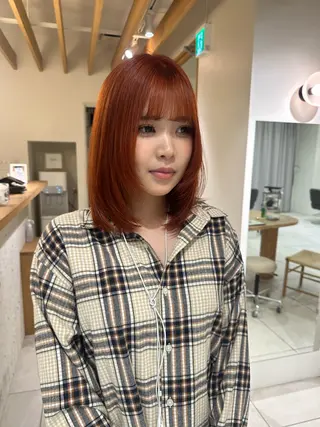ミディアム カラー 脇田 光理のヘアスタイル