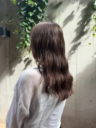 セミロング 大人可愛い♡コテ巻き パーマ🌼杉田 萌恵のヘアスタイル