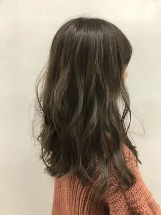 セミロング カラー 東條 克義のヘアスタイル