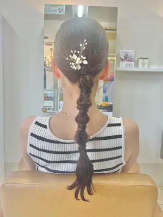 ロング 福本 光のヘアスタイル